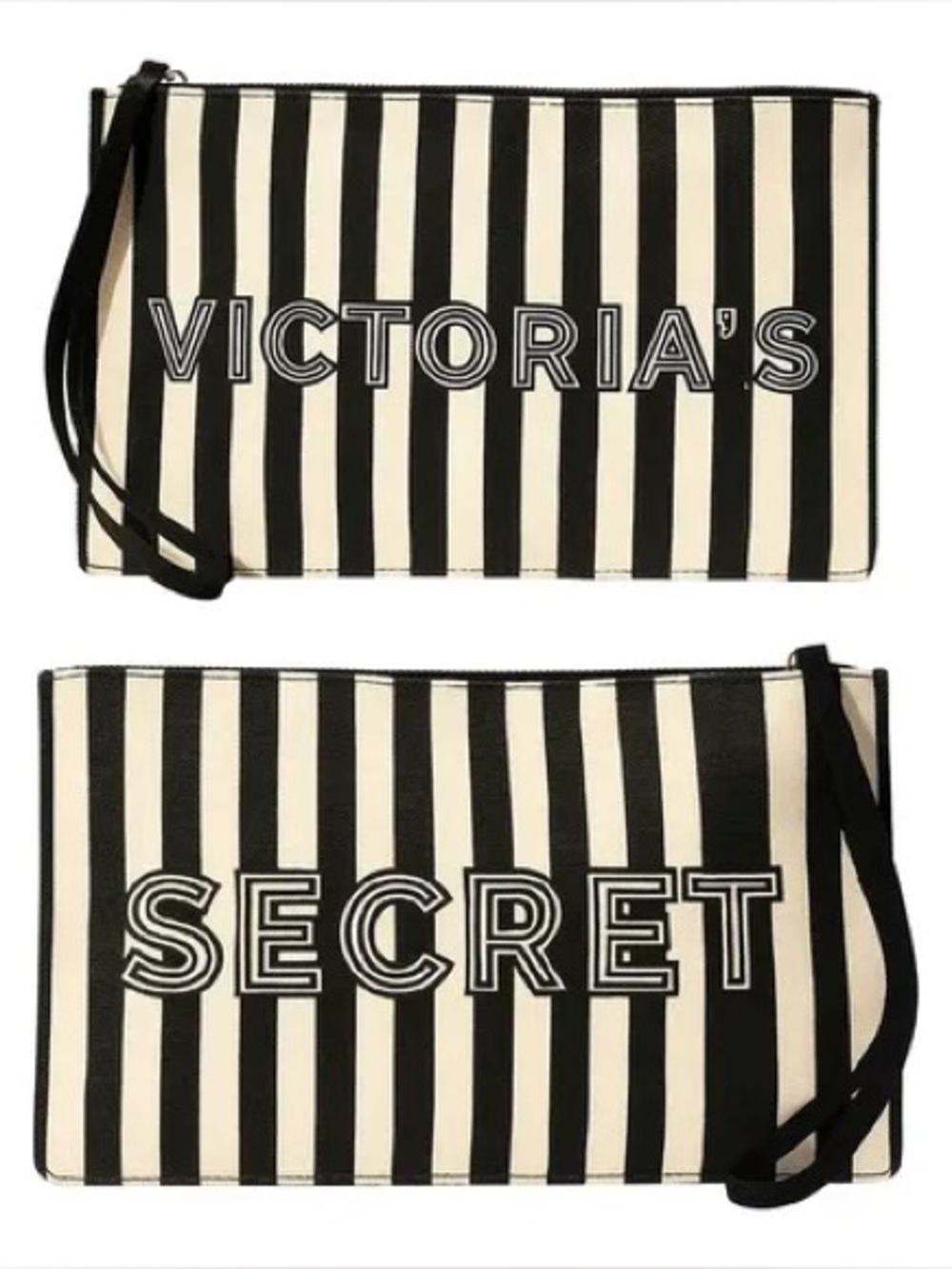 Victoria’s Secret Limited Edition Striped Makeup Bag